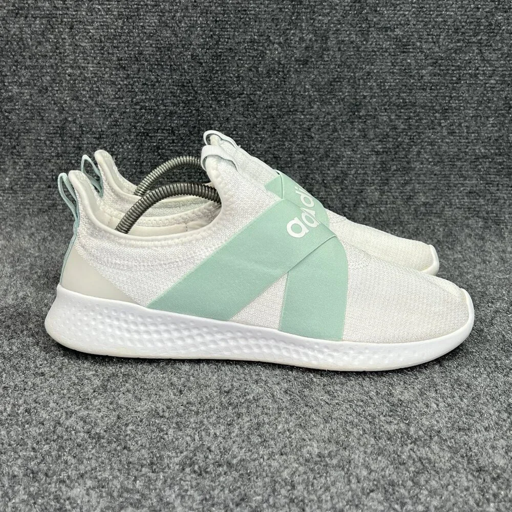Adidas Puremotion Adapt Athletic Shoes Women's Size 10‎ White Slip On Sneakers